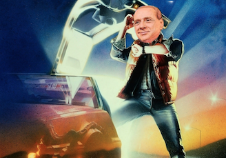 Ritorno al Futuro, starring Silvio Berlusconi. Alfano viene condannato, ridicolizzato e (retoricamente) asfaltato dal padre che gli ha dato vita. Poi lancia il partito che B. battezza «Cugini d’Italia». Intanto la Cancellieri, senza pudore, è ancora lì, e non si capisce perché. Sembra che la Sciura delle Carceri non abbia capito quanto nobile e corretto sarebbe un suo passo indietro.