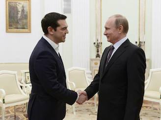 Energia e joint venture nell’alimentare: i frutti dell’incontro Tsipras-Putin. Il premier ellenico incontra oggi il premier russo Medvedev e il patriarca della chiesa ortodossa Kirill. Intanto Atene restituisce 450 milioni di euro al Fmi