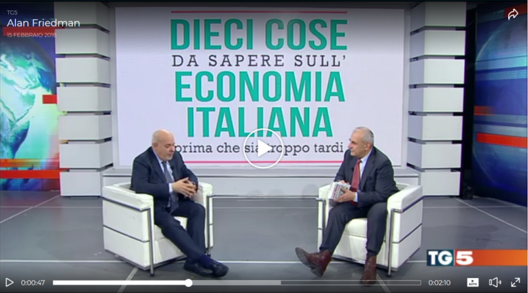 Friedman presenta Dieci cose da sapere sull’economia al TG5