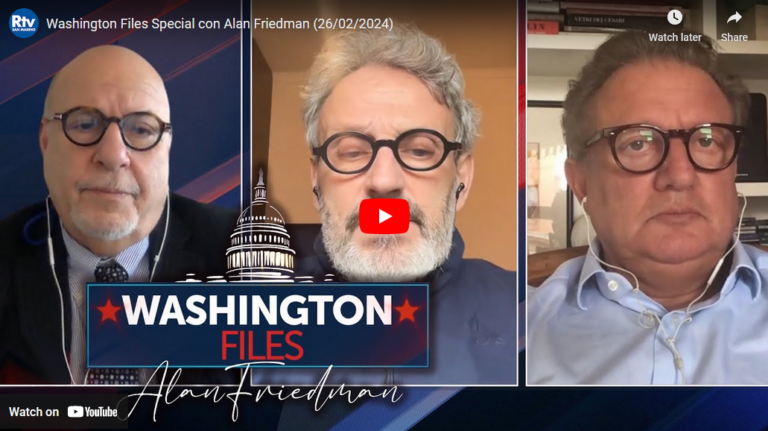 Washington Files Special con Roberto Cingolani, Vittorio Emanuele Parsi e Antonio Di Bella