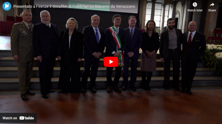 Presentato a Firenze il docufilm di Friedman su Giovanni da Verrazzano