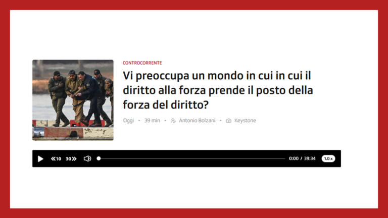 Alan Friedman a Controcorrente su RSI