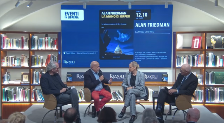 ALAN FRIEDMAN presenta il suo primo romanzo “LA MANO DI ORFEO”